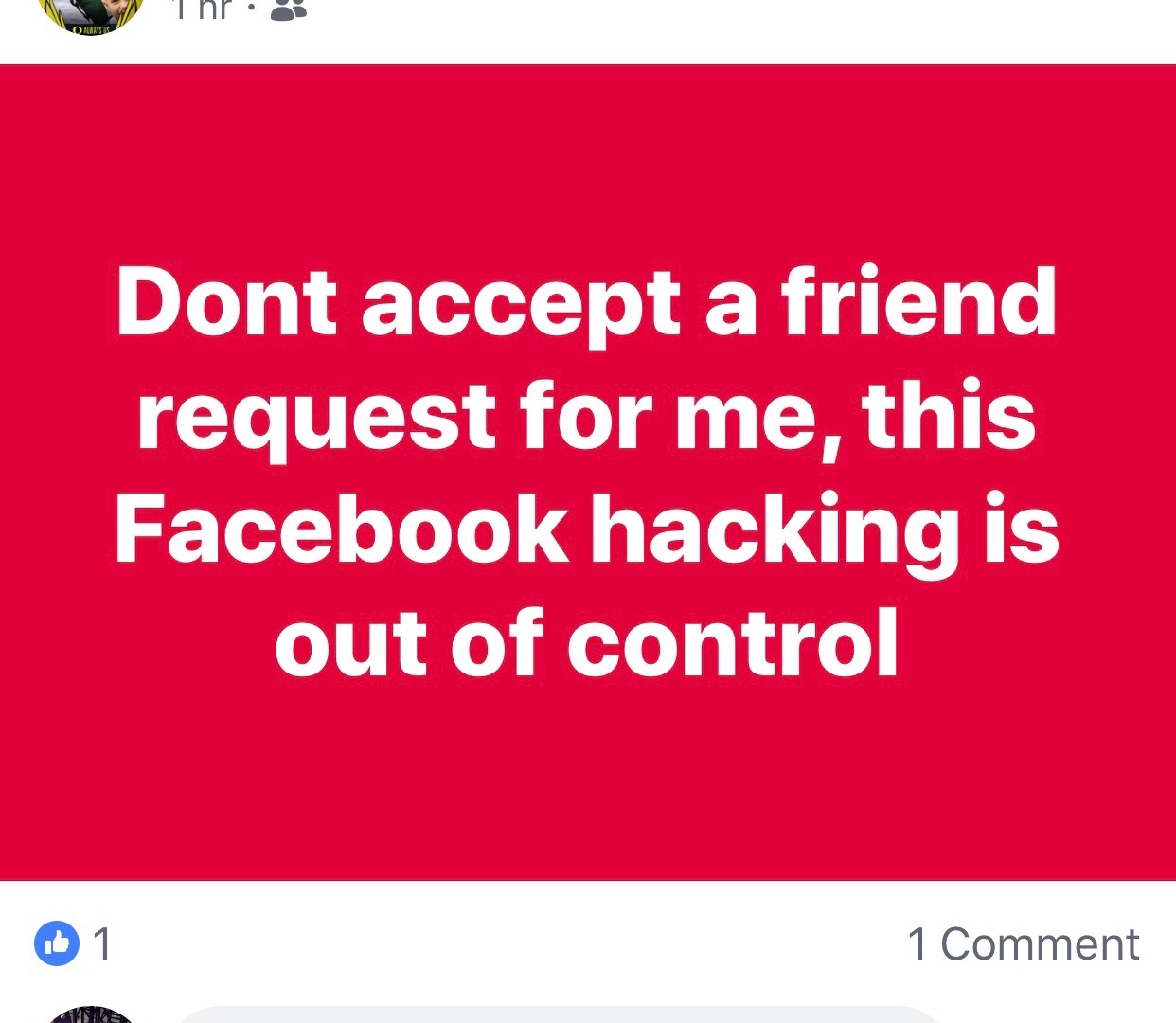 Facebook help center isn't so helpful when your account is hacked.